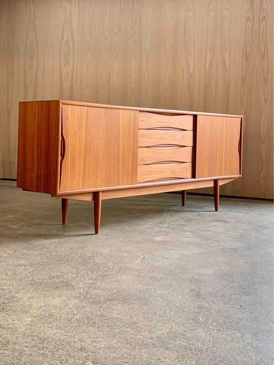 1960s Danish Teak Credenza by Knud Nielsen