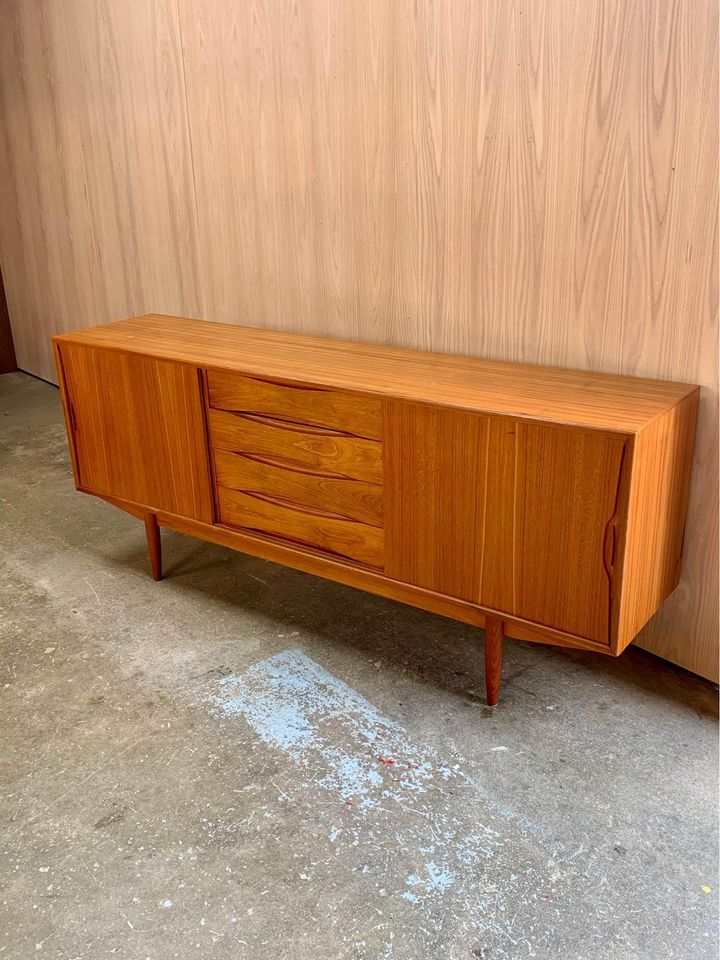 1960s Danish Teak Credenza by Knud Nielsen