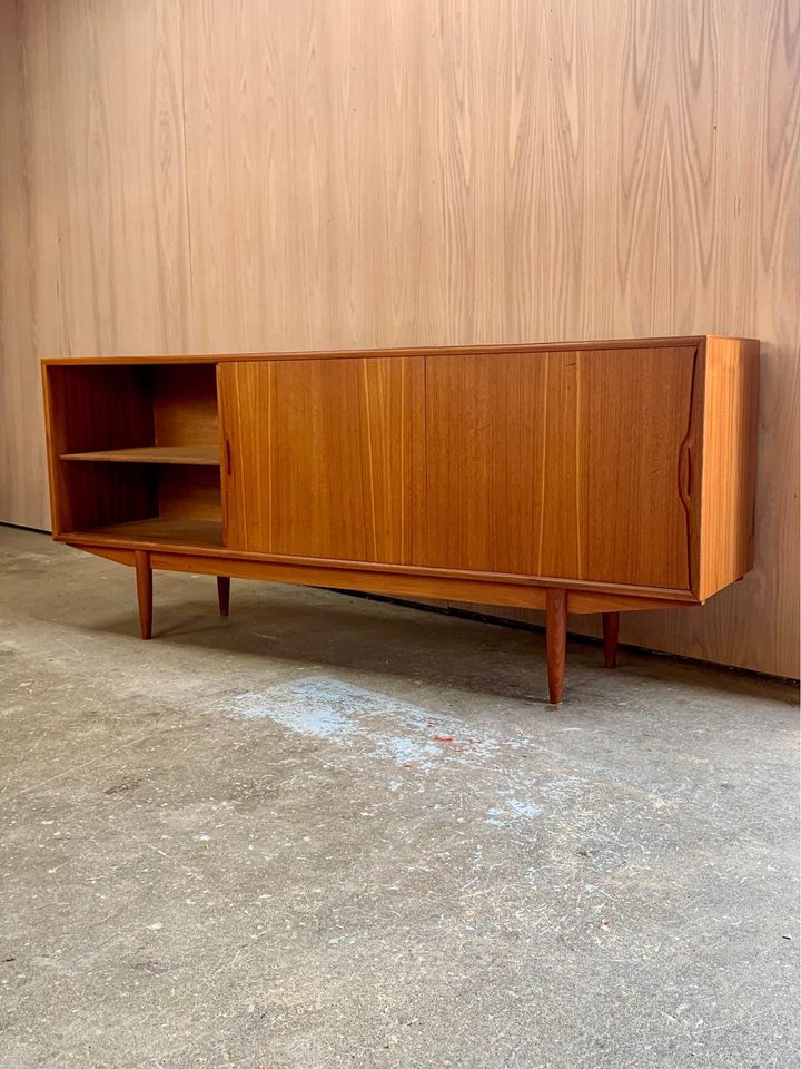 1960s Danish Teak Credenza by Knud Nielsen