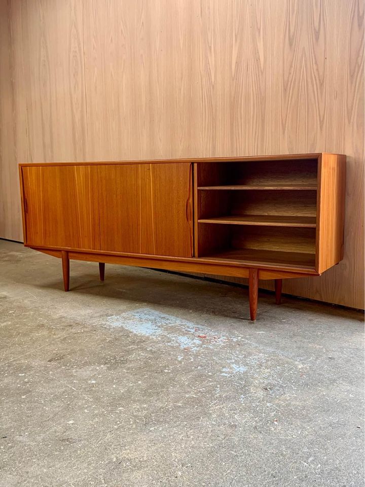 1960s Danish Teak Credenza by Knud Nielsen