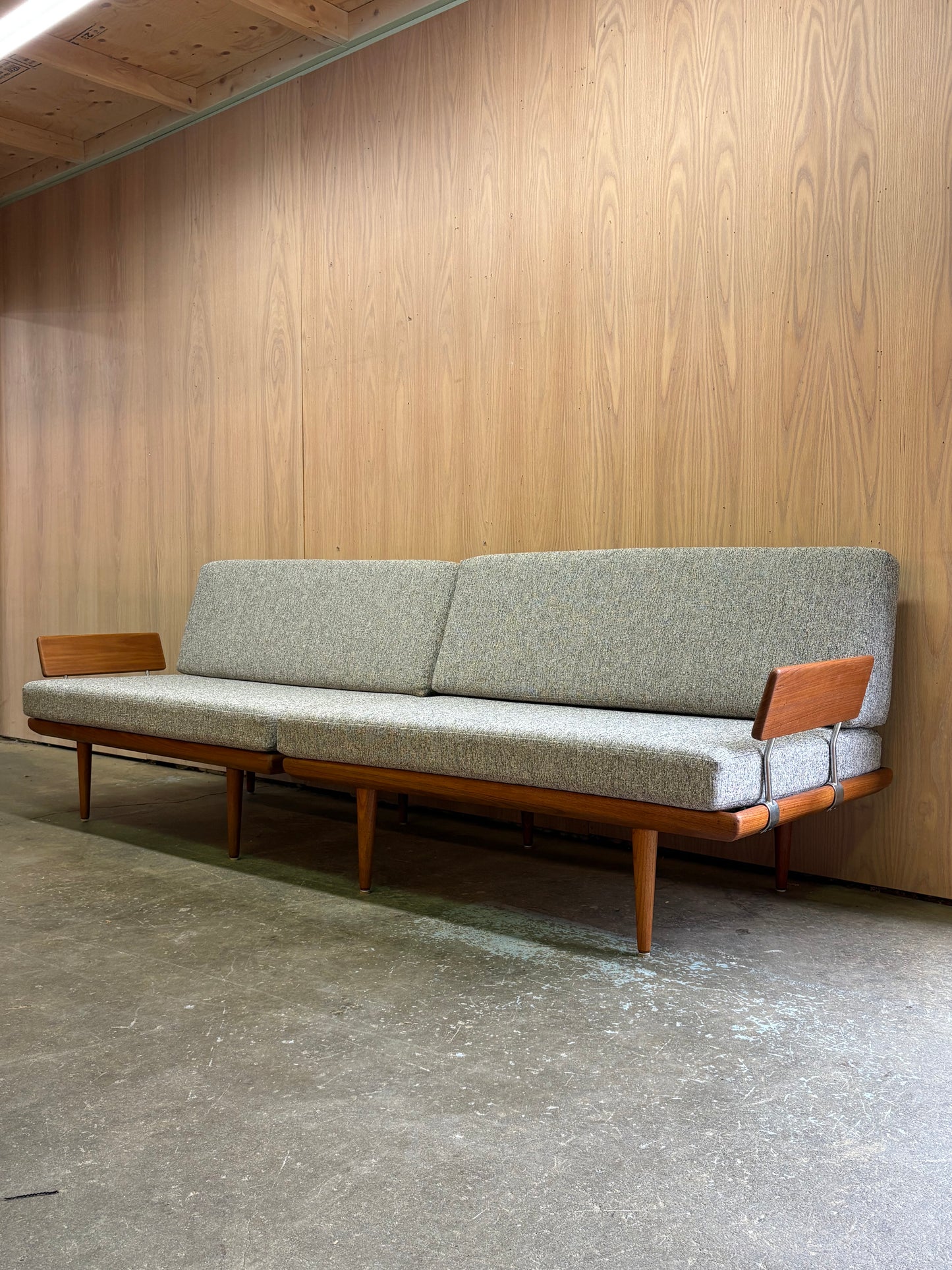 1960s Danish Teak Modular Daybed  Sofa by Peter Hvidt
