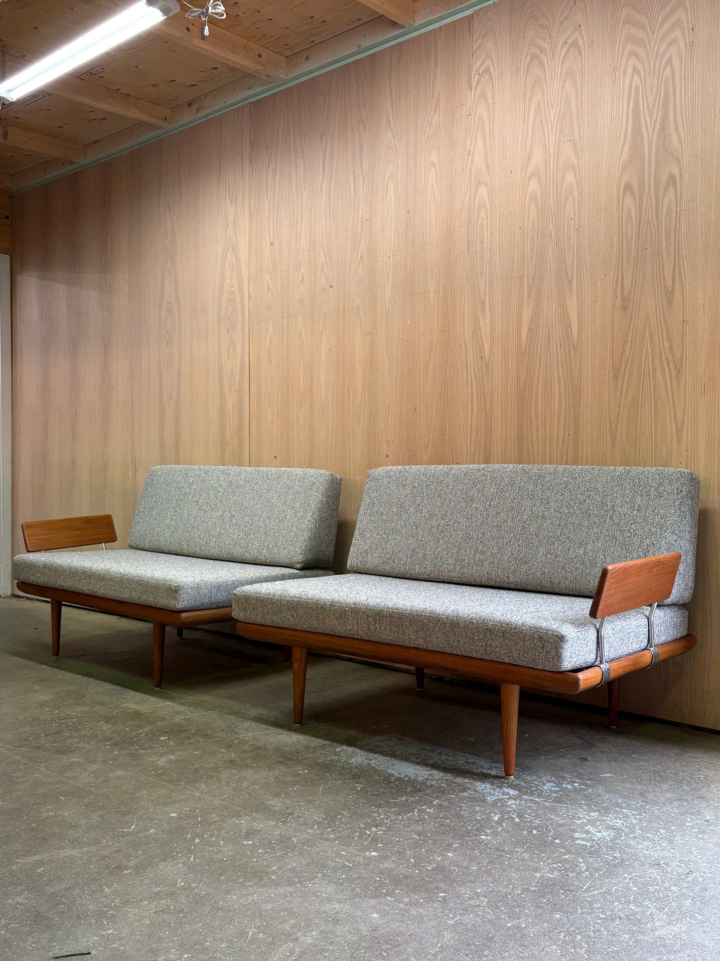 1960s Danish Teak Modular Daybed  Sofa by Peter Hvidt