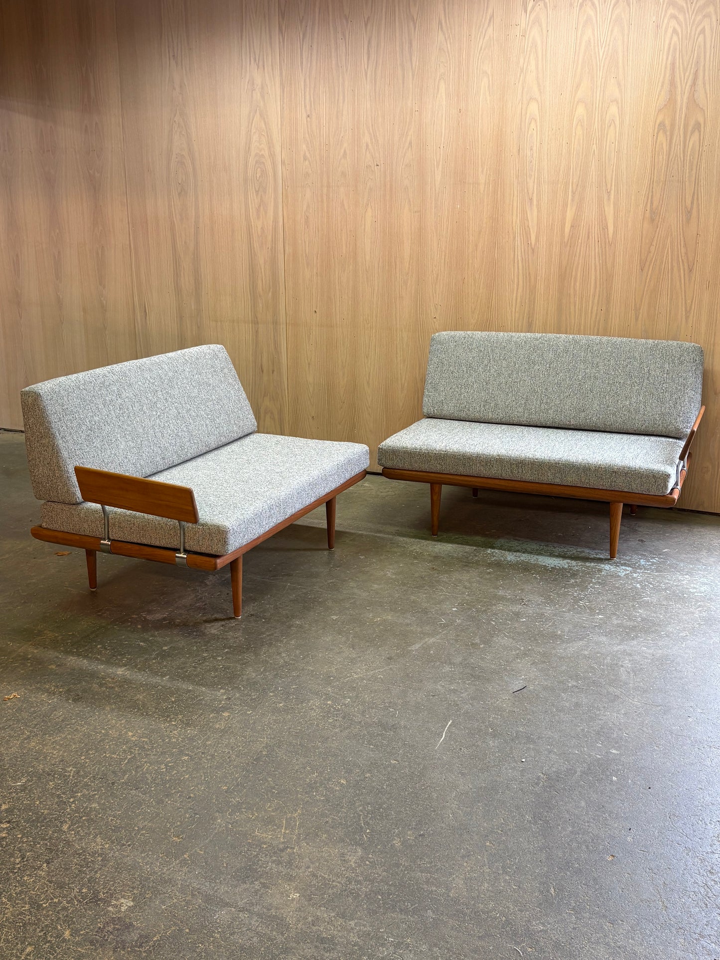 1960s Danish Teak Modular Daybed  Sofa by Peter Hvidt