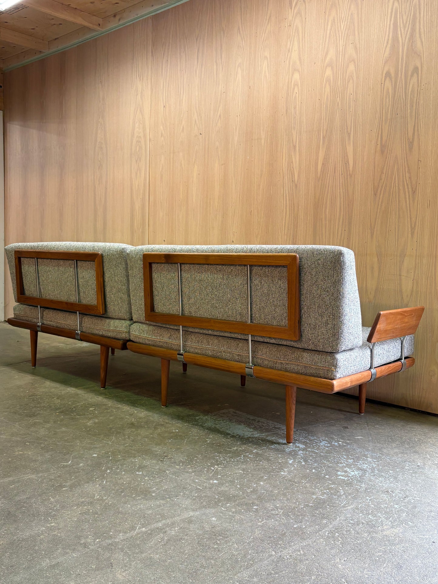 1960s Danish Teak Modular Daybed  Sofa by Peter Hvidt