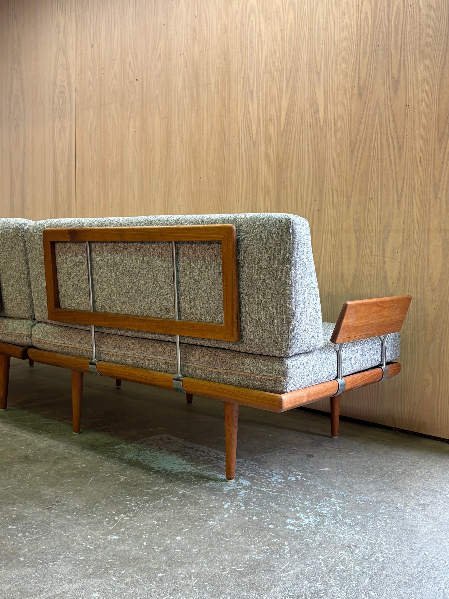 1960s Danish Teak Modular Daybed  Sofa by Peter Hvidt
