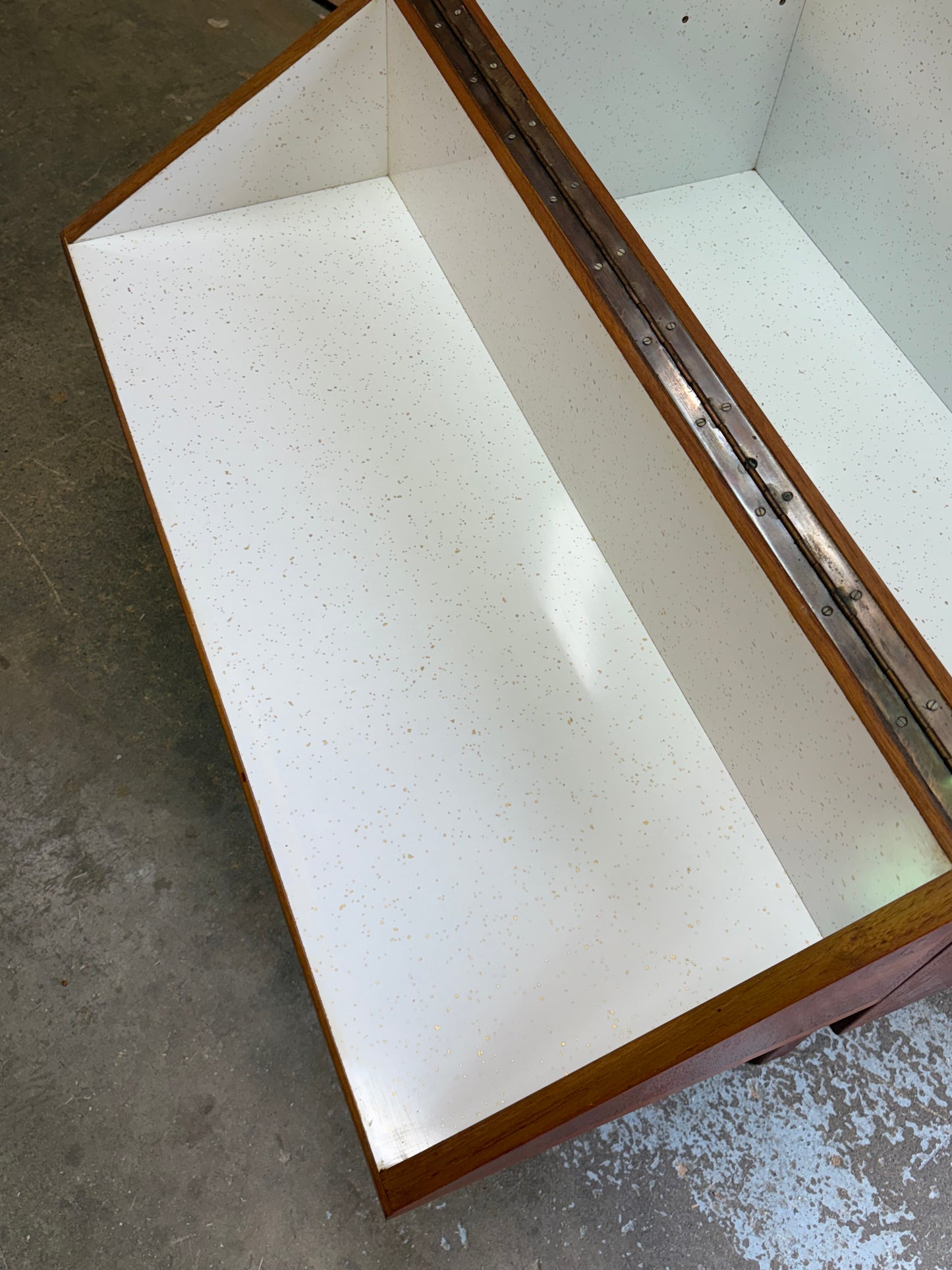 1960s Danish Teak Drop-Front Cabinet – Bar or Record Storage