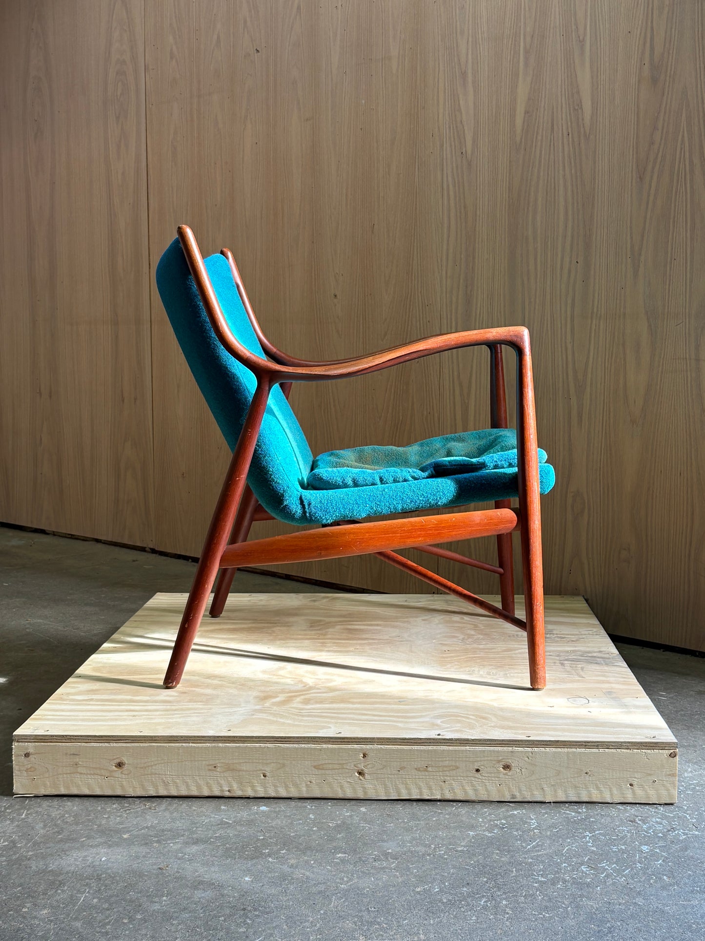 1960s Danish Teak Easy Chair — Model NV45 by Finn Juhl for Niels Vodder