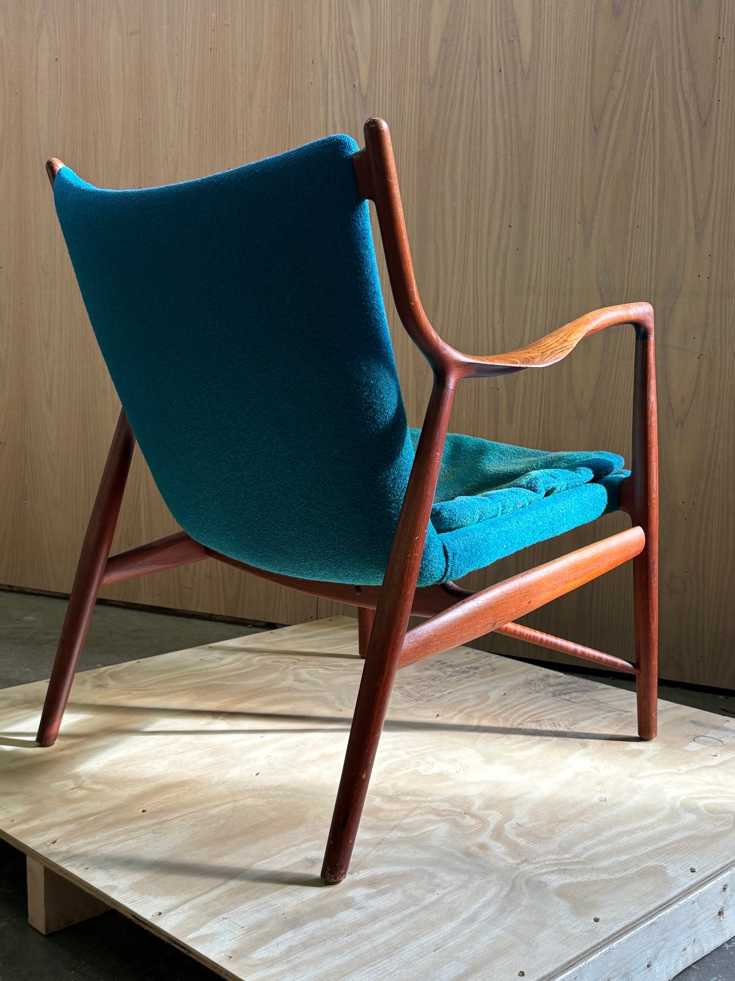 1960s Danish Teak Easy Chair — Model NV45 by Finn Juhl for Niels Vodder