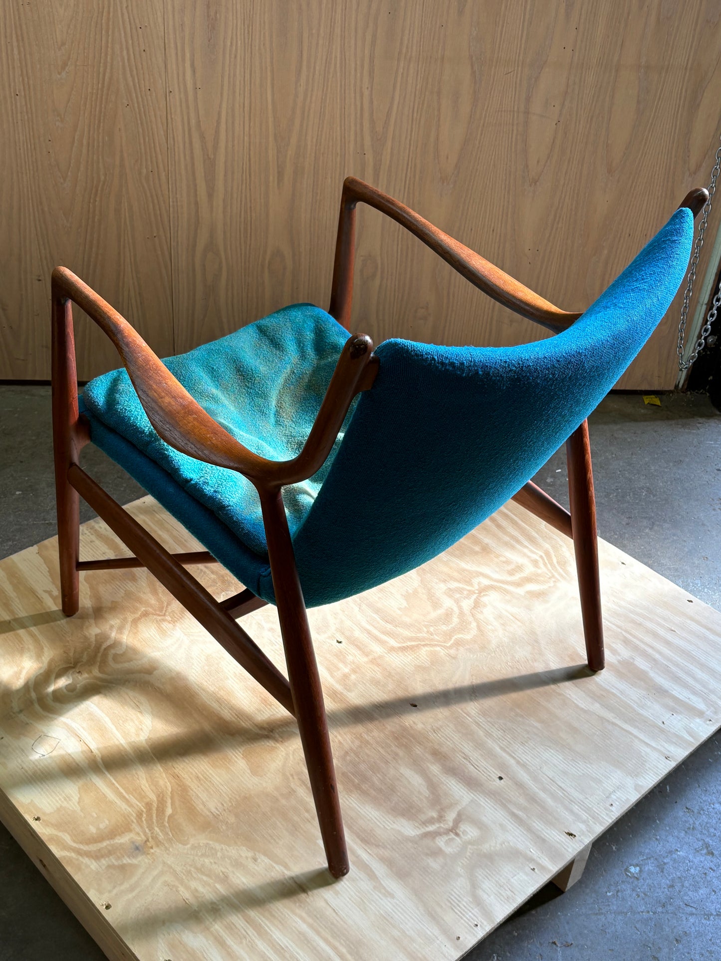 1960s Danish Teak Easy Chair — Model NV45 by Finn Juhl for Niels Vodder