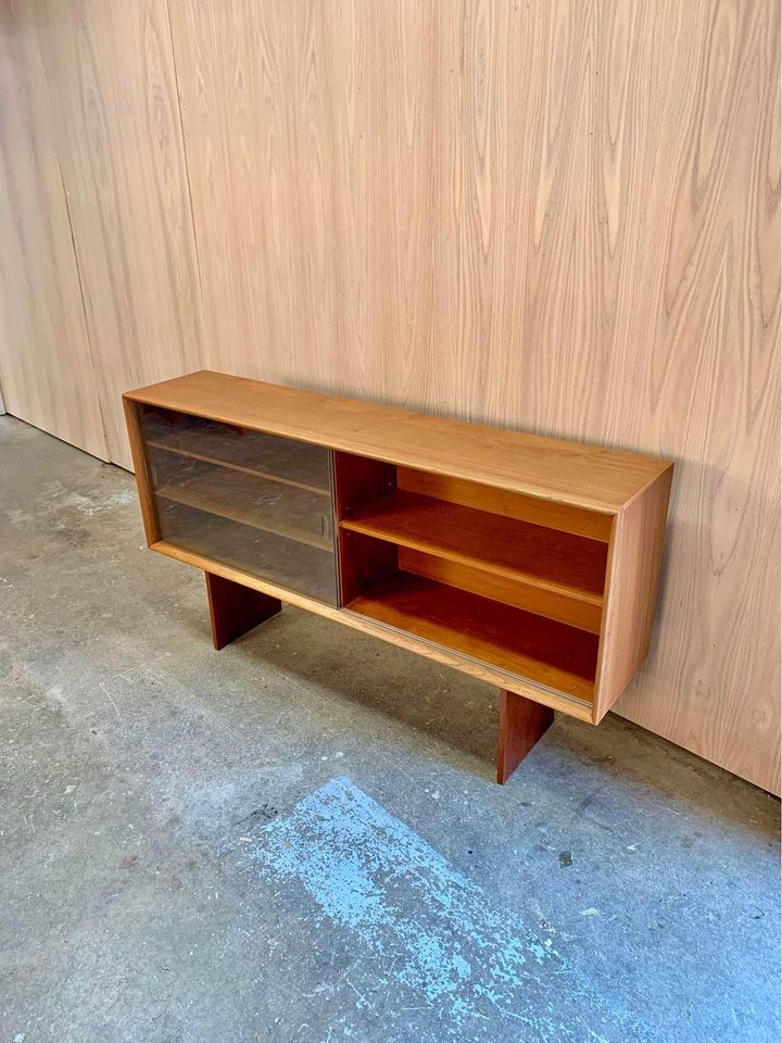 1960s Danish Teak Hutch  Cabinet