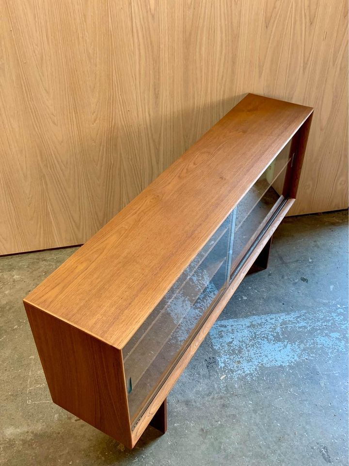 1960s Danish Teak Hutch  Cabinet