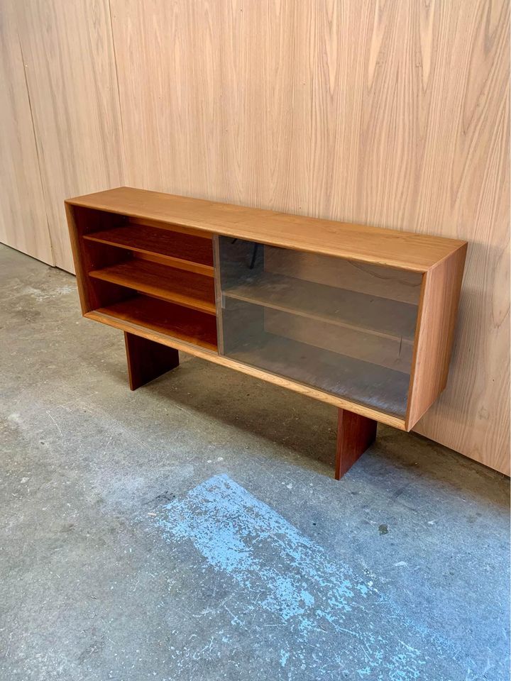 1960s Danish Teak Hutch  Cabinet