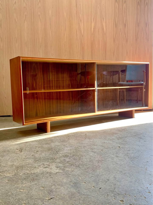1960s Danish Teak Hutch  Display cabinet
