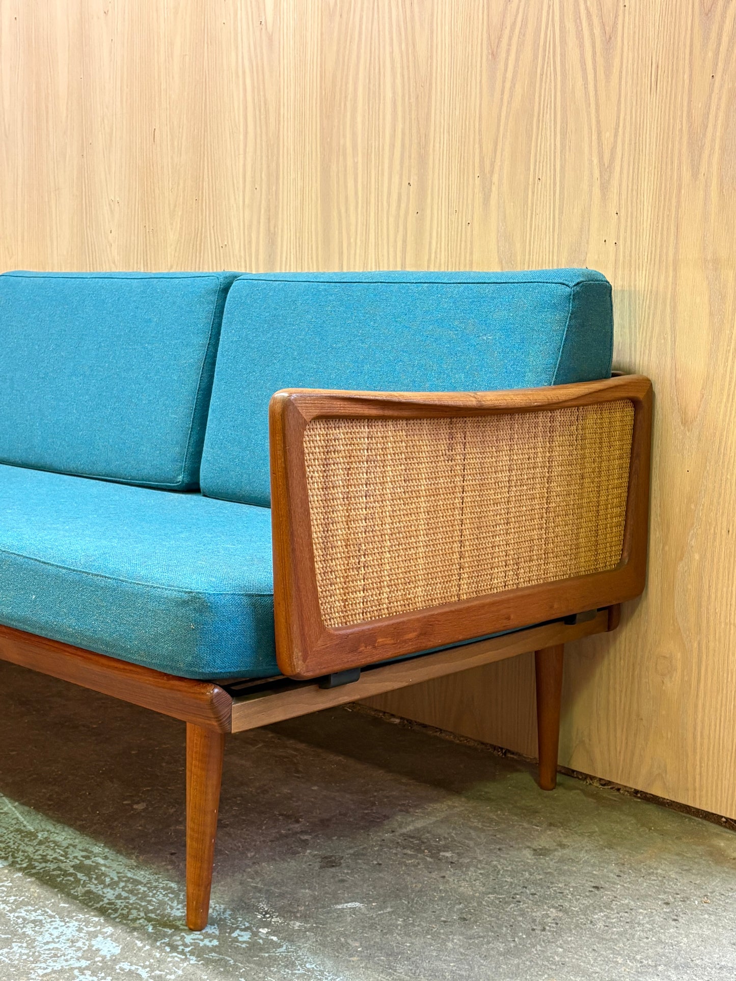 1960s Danish Teak Modular Sofa Group and Table by Peter Hvidt for France & Son