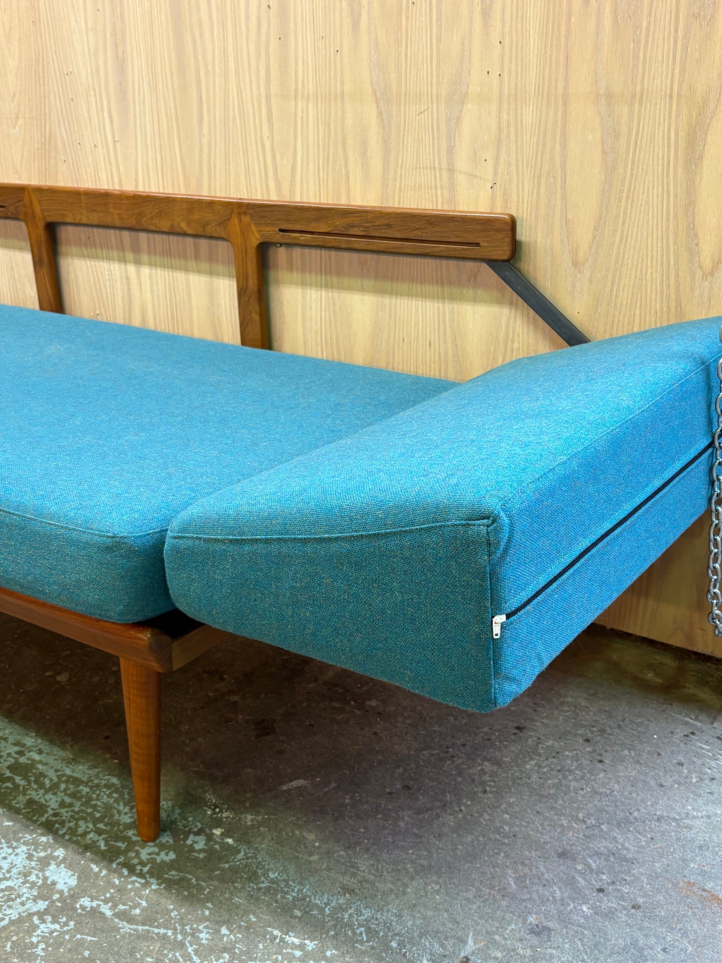 1960s Danish Teak Modular Sofa Group and Table by Peter Hvidt for France & Son