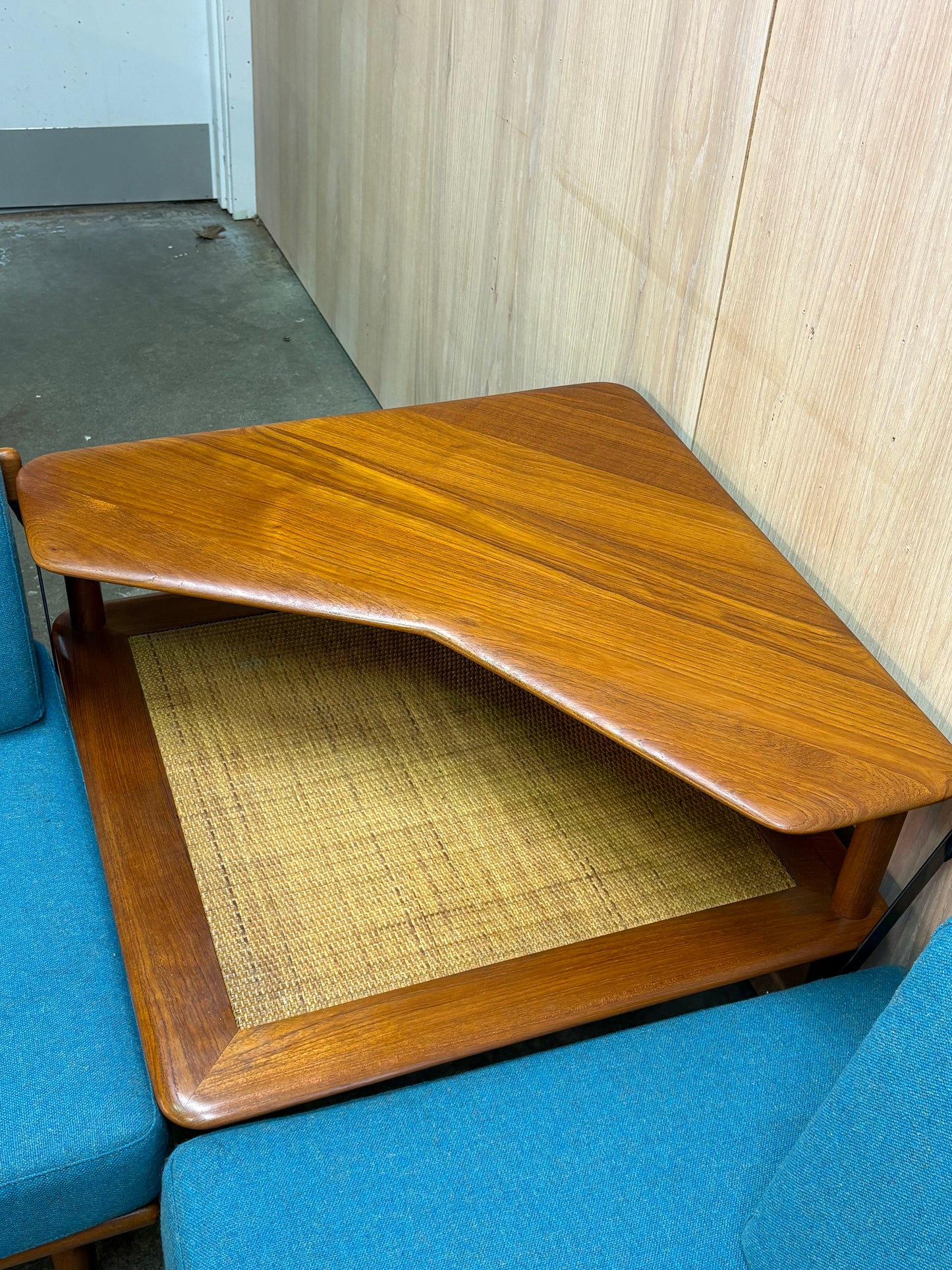 1960s Danish Teak Modular Sofa Group and Table by Peter Hvidt for France & Son