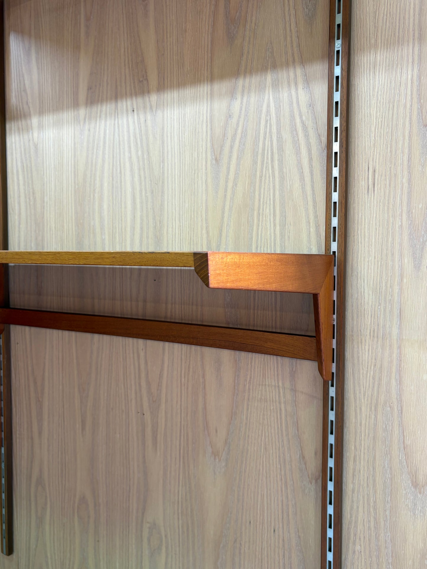 1960s Danish Teak Modular Wall System by Kai Kristiansen for FM Møbler