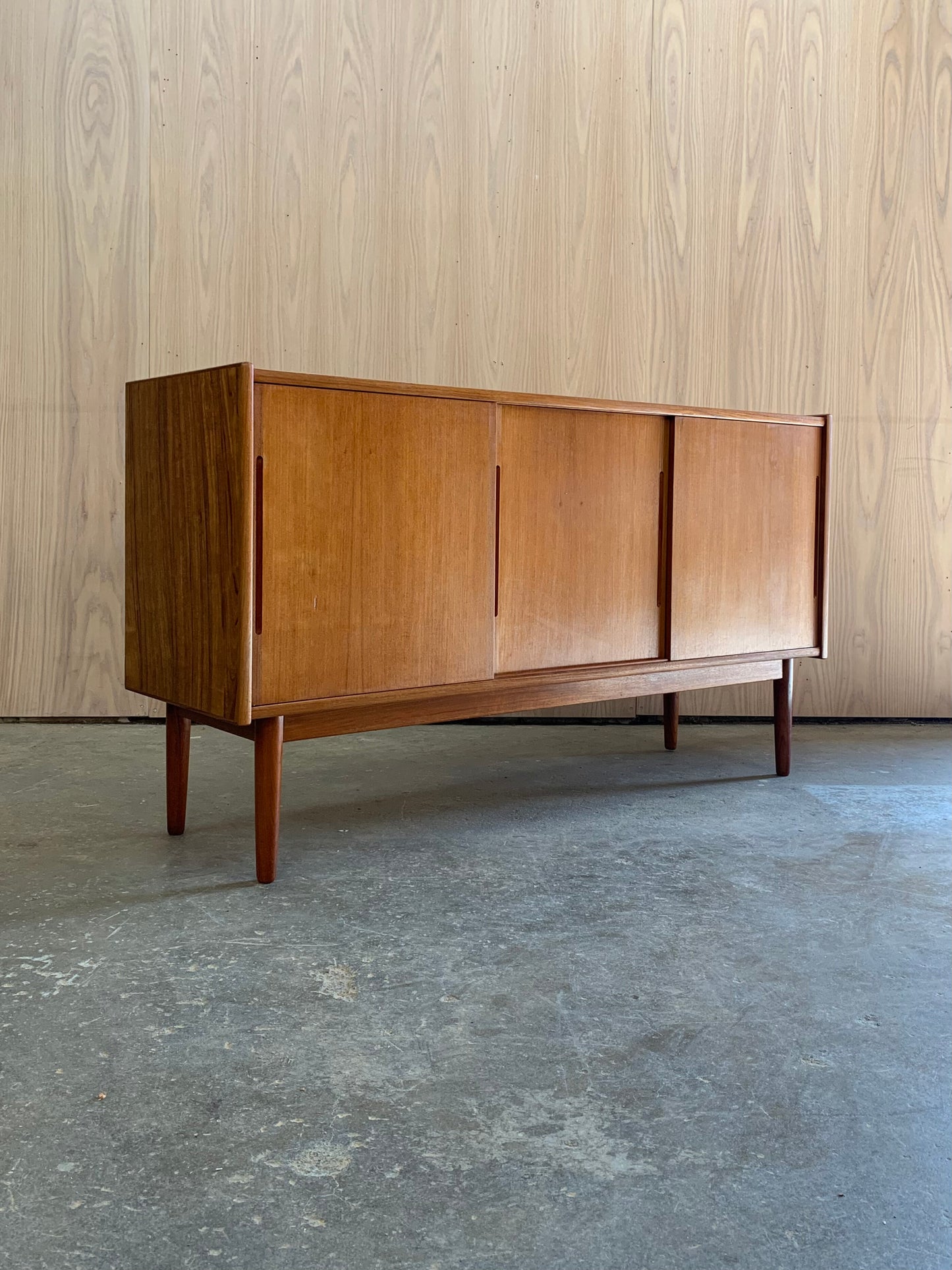 1960s Danish Teak Small Scale Credenza