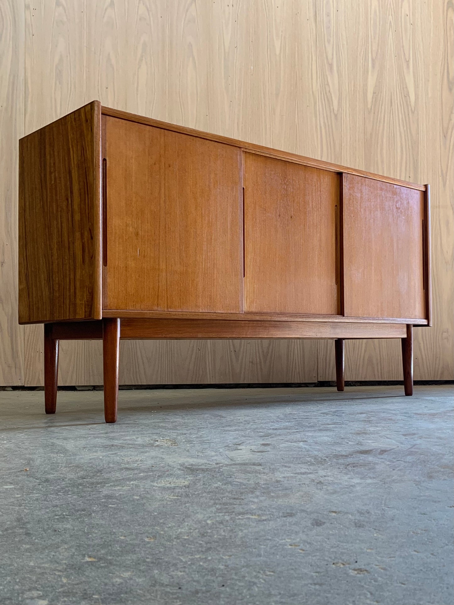 1960s Danish Teak Small Scale Credenza