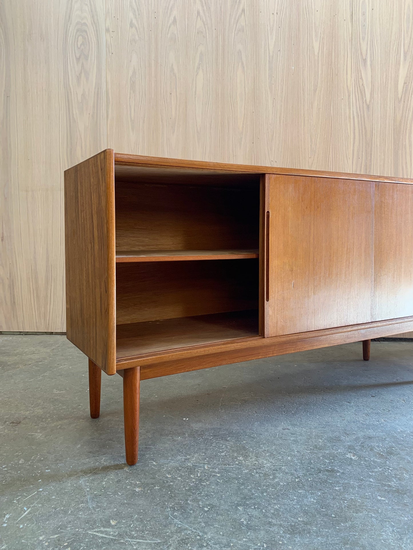 1960s Danish Teak Small Scale Credenza