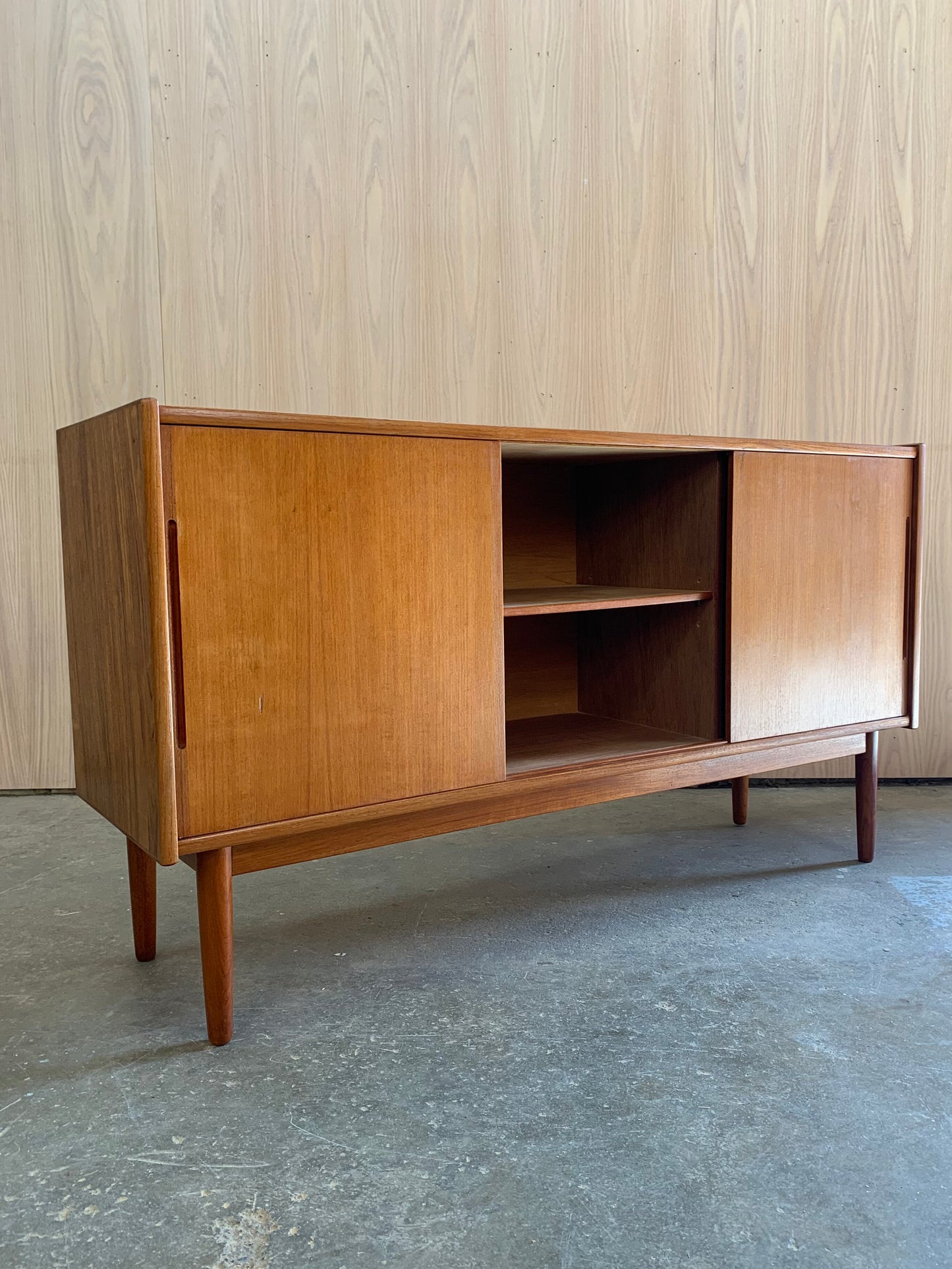 1960s Danish Teak Small Scale Credenza