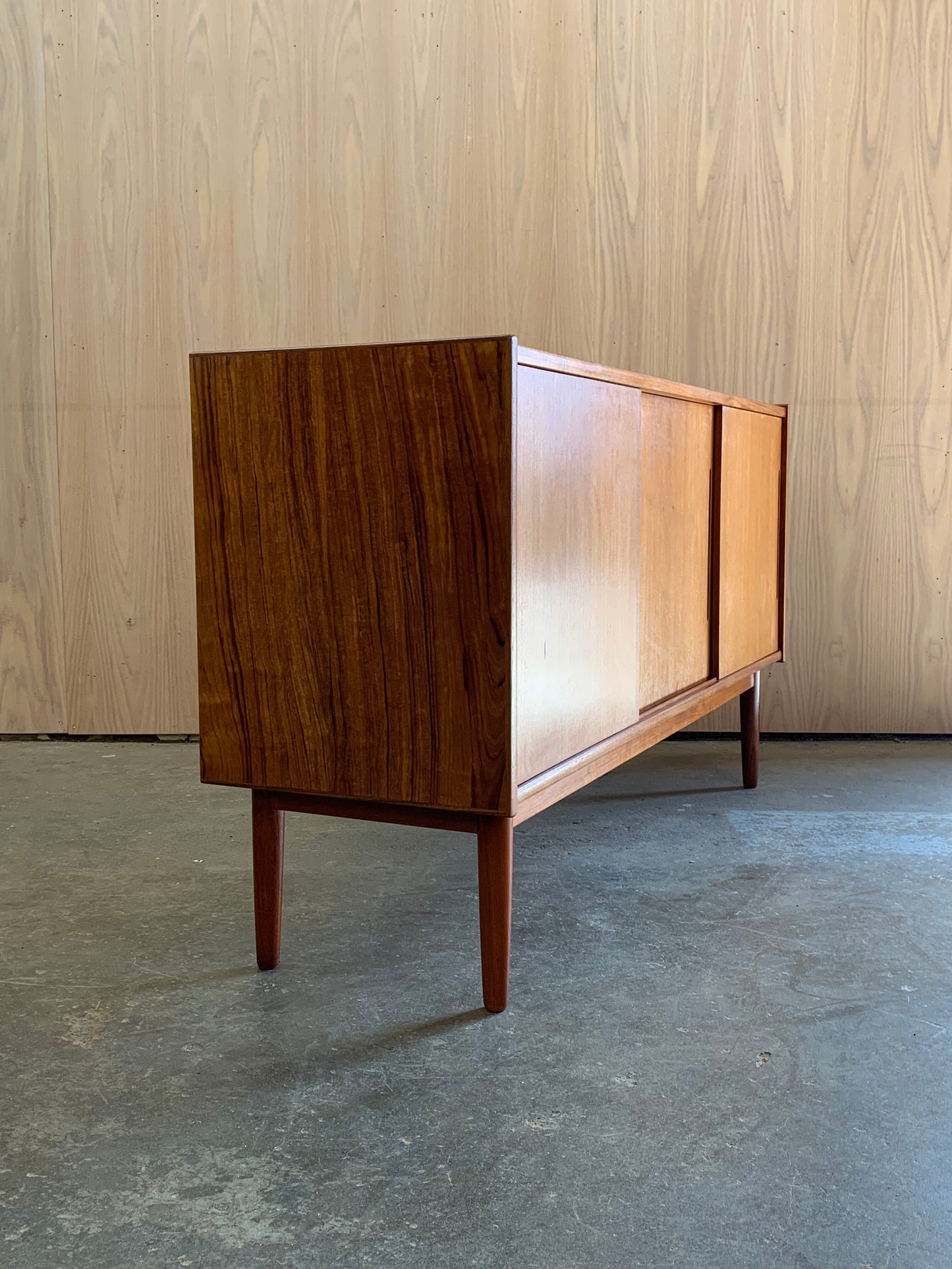 1960s Danish Teak Small Scale Credenza