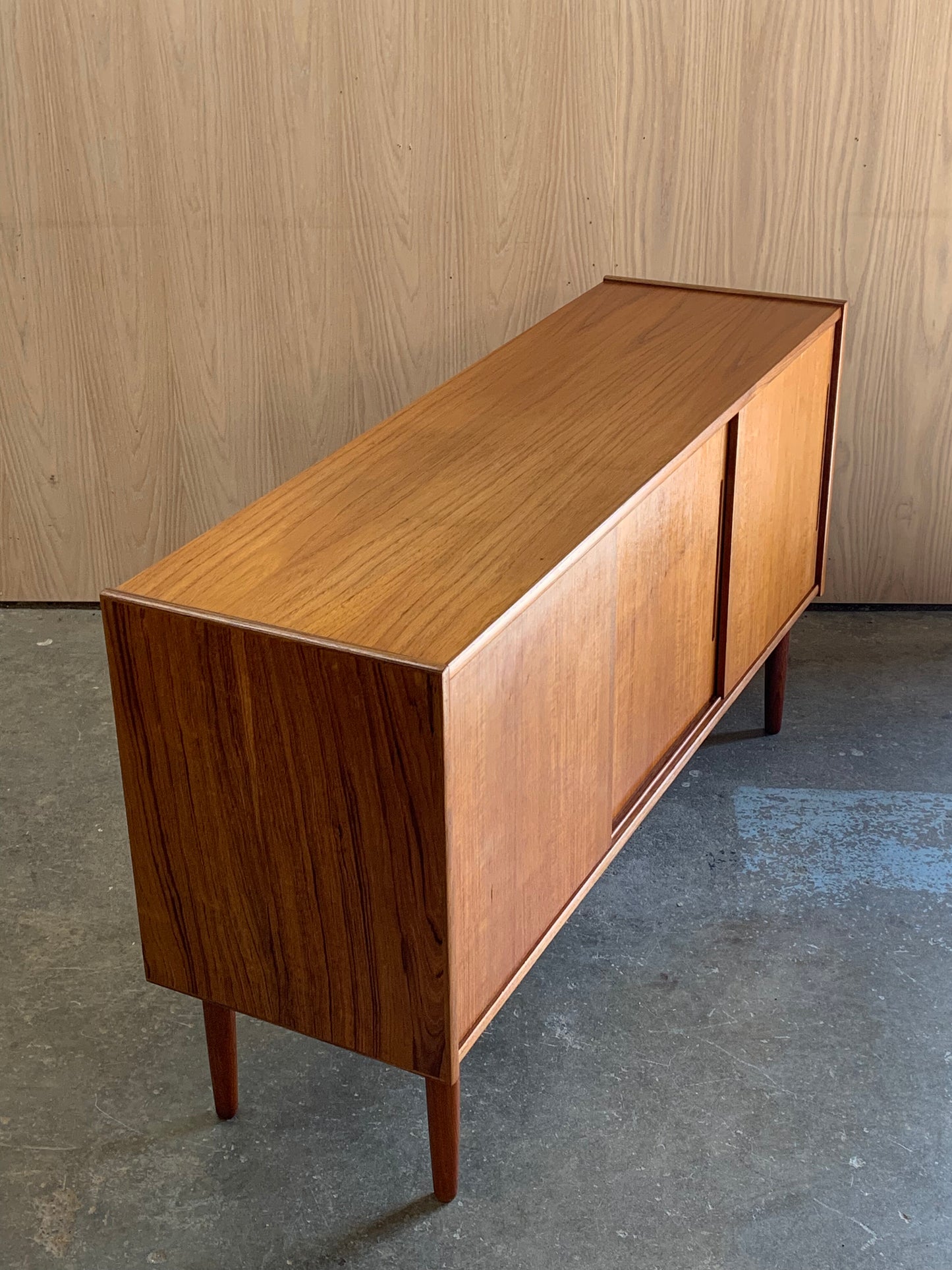 1960s Danish Teak Small Scale Credenza