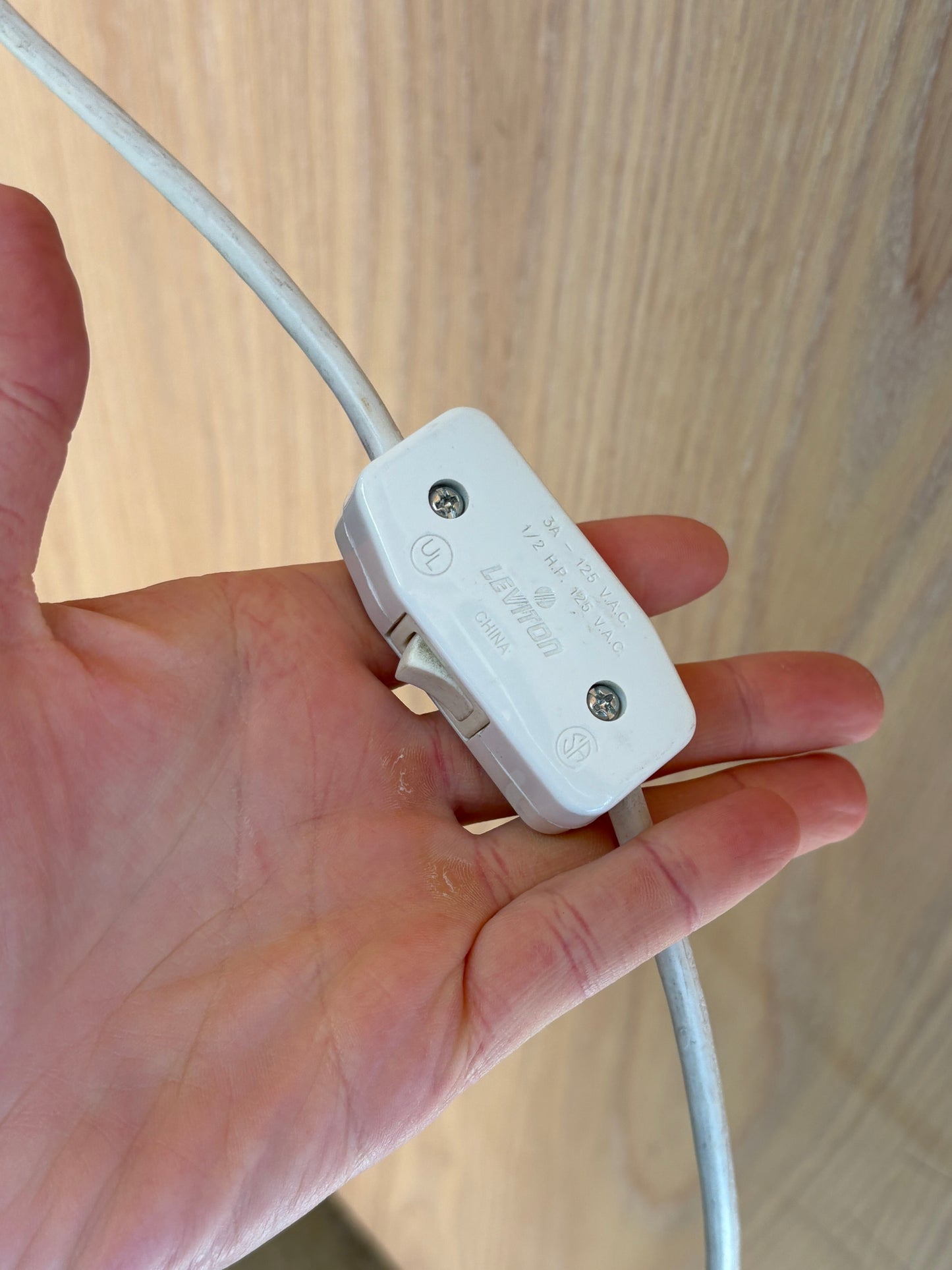 1960s Danish Teak Wall Light with Frosted Glass Shade