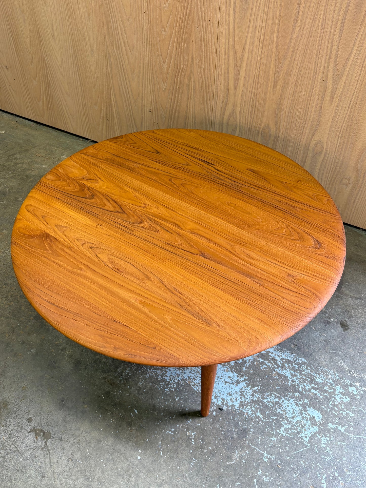 1960s Danish Teak & Rattan Coffee Table by Peter Hvidt for France & Son