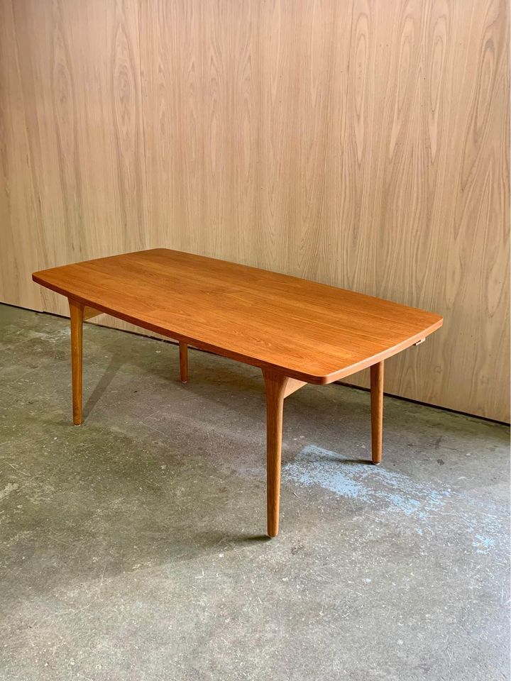 1960s Danish Teak and Oak Dining Table