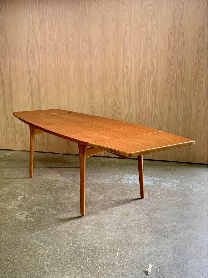 1960s Danish Teak and Oak Dining Table