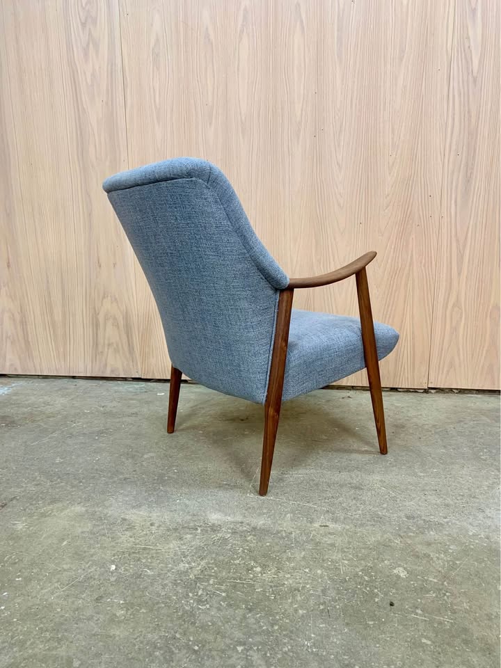 1960s Norwegian Lounge Chair and Ottoman