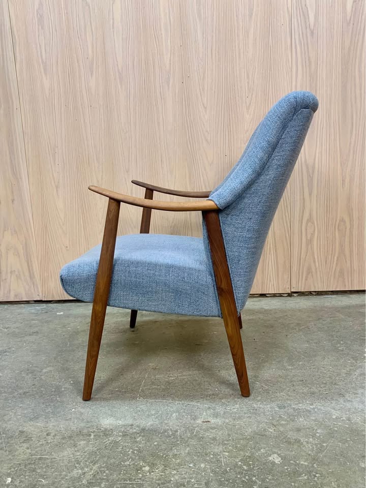 1960s Norwegian Lounge Chair and Ottoman