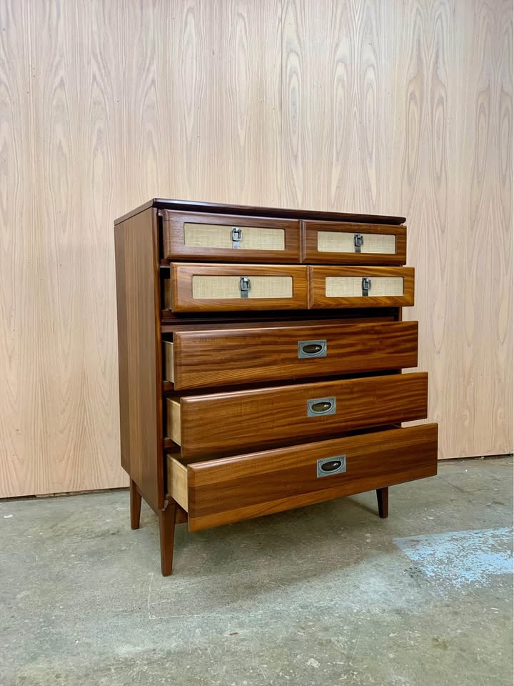 1960s Solid African Teak Dresser by Jan Kuypers