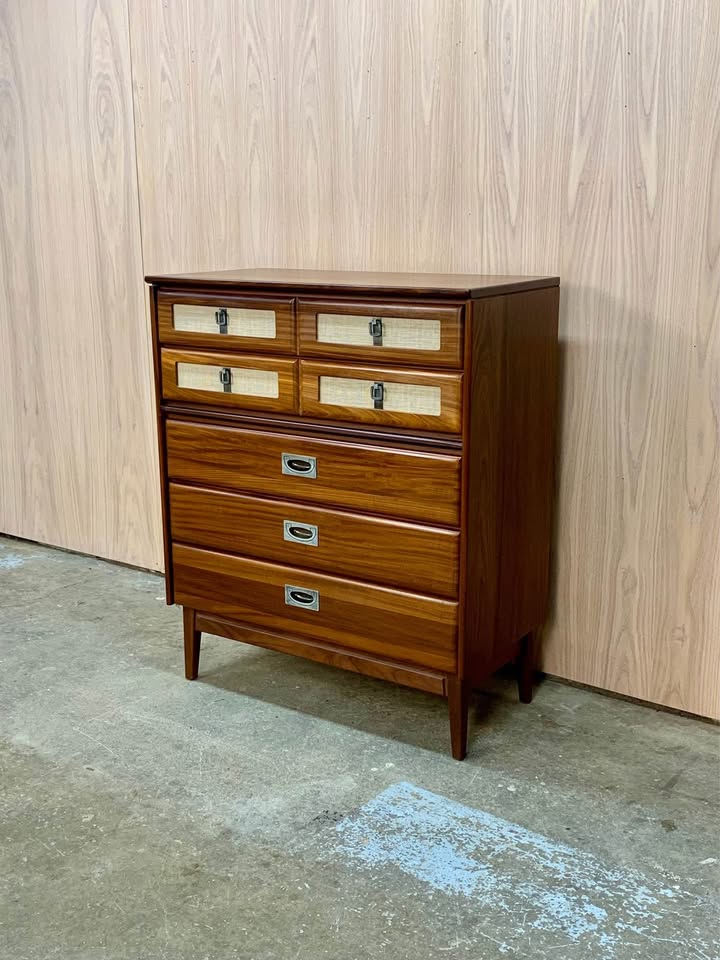 1960s Solid African Teak Dresser by Jan Kuypers