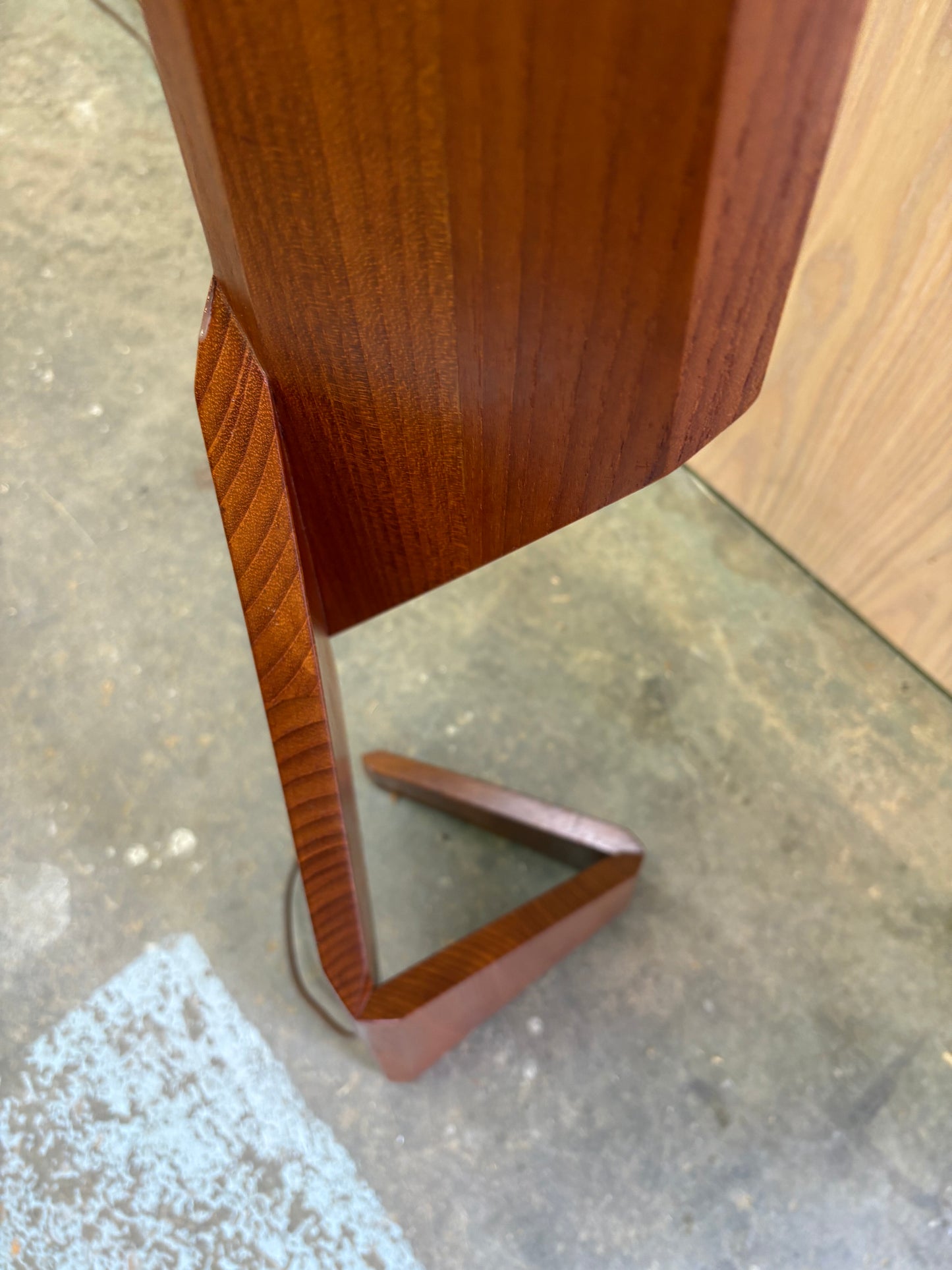 1960s Solid Teak Architectural Floor Lamp