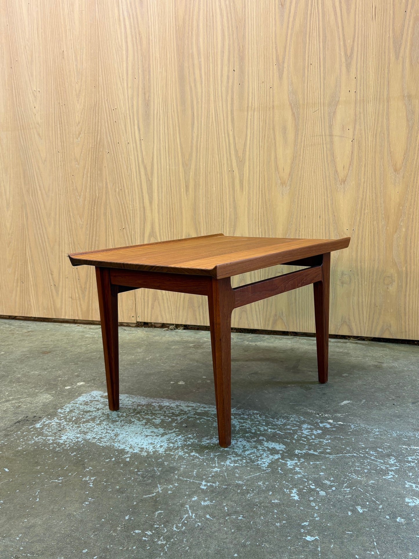 1960s Solid Teak FD535 Side End Table by Finn Juhl