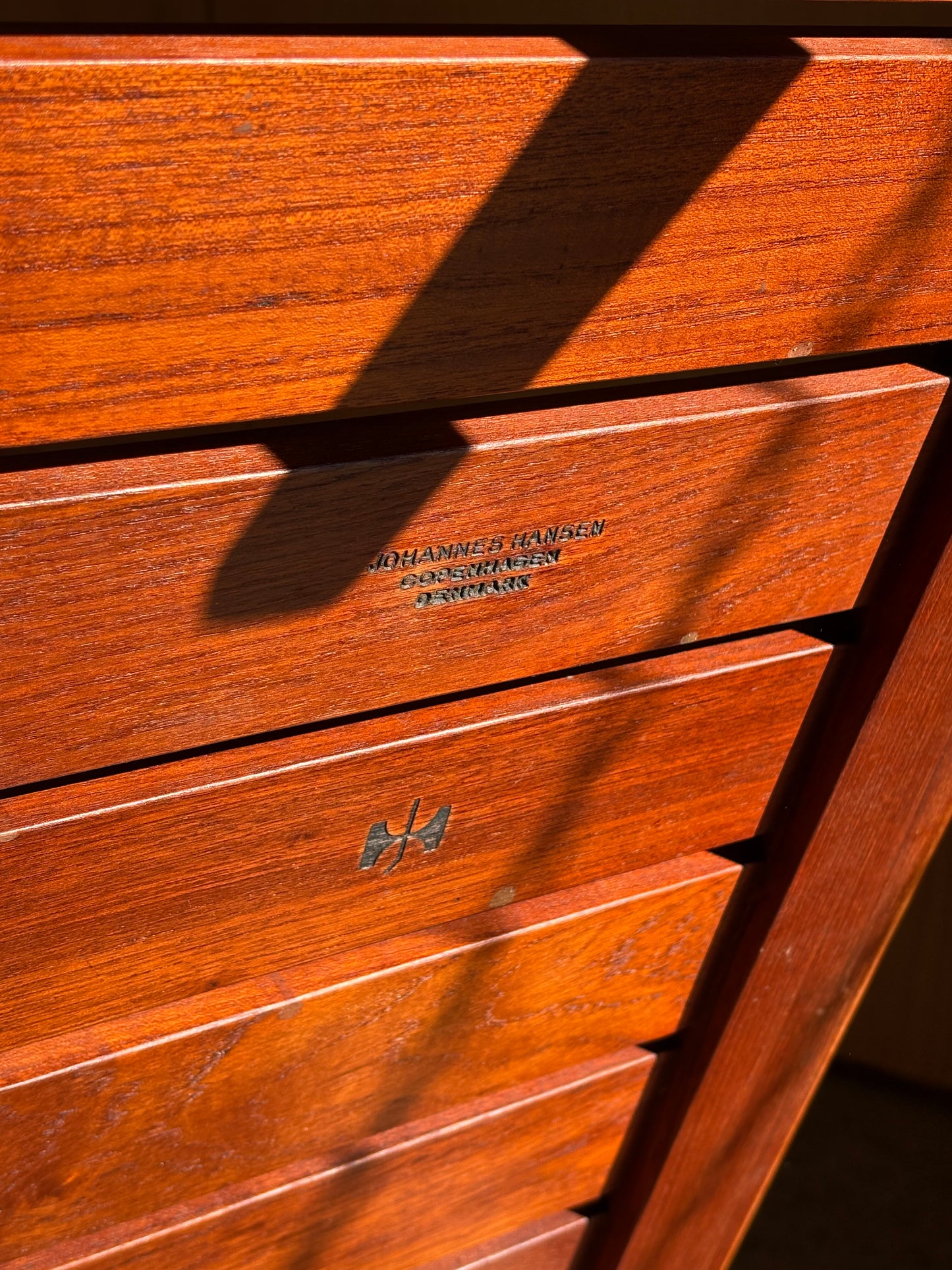 1960s Solid Teak “JH574” Bench by Hans J. Wegner for Johannes Hansen