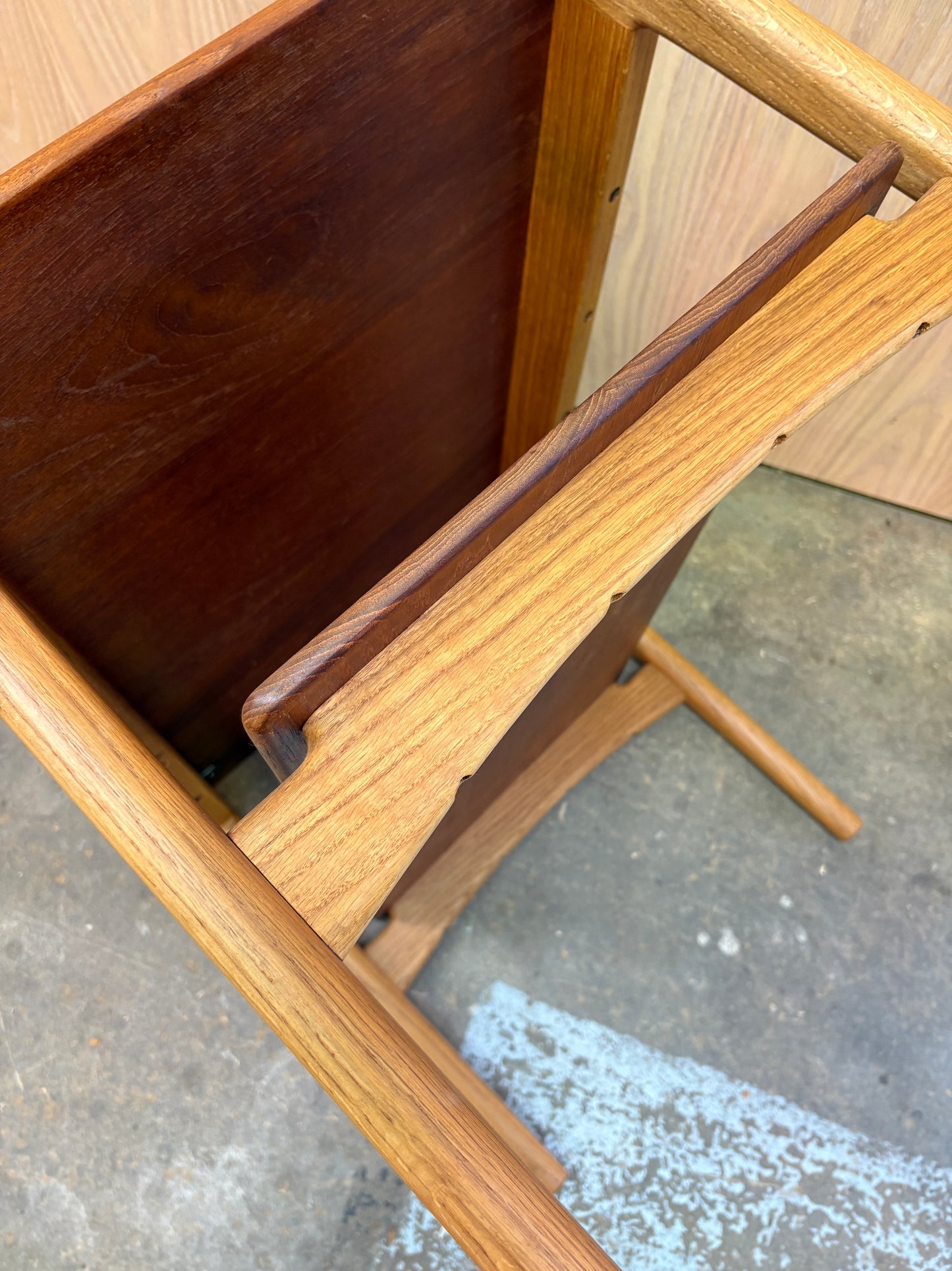 1960s Solid Teak & Oak Side Table by Hans J. Wegner for Johannes Hansen — Model JH566A