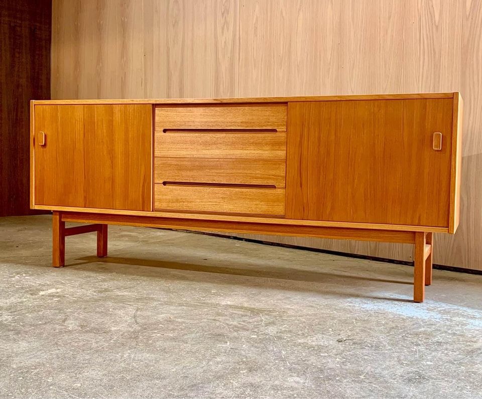 1960s Swedish Teak Credenza by Nils Jonsson for Troeds