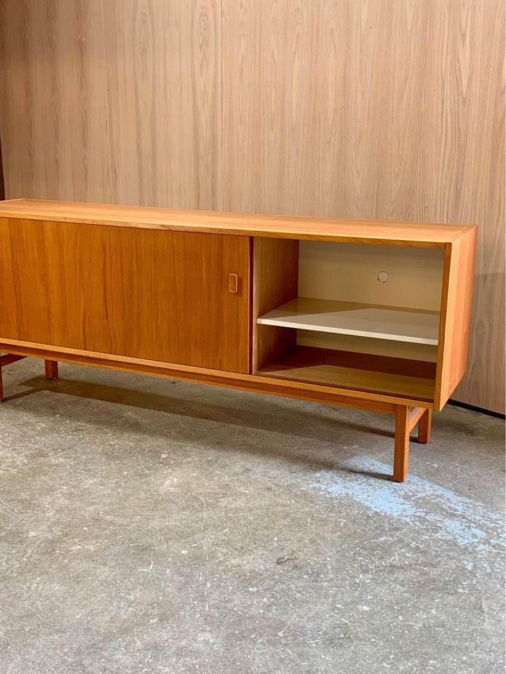 1960s Swedish Teak Credenza by Nils Jonsson for Troeds