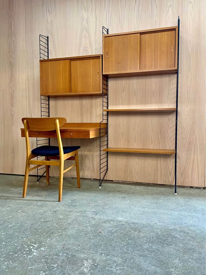 1960s Swedish Teak “String” Wall System – Pray for Modern