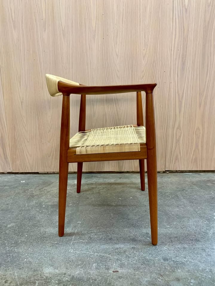 1960s Teak and Cane JH501 Chair by Hans Wegner for Johannes Hansen