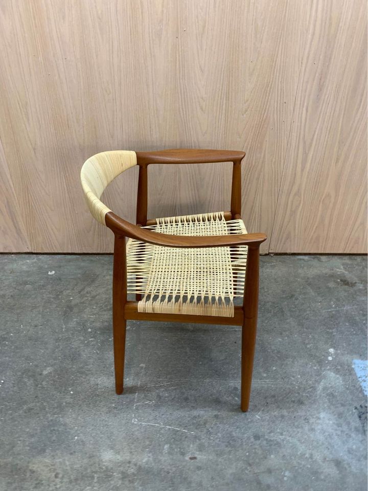 1960s Teak and Cane JH501 Chair by Hans Wegner for Johannes Hansen