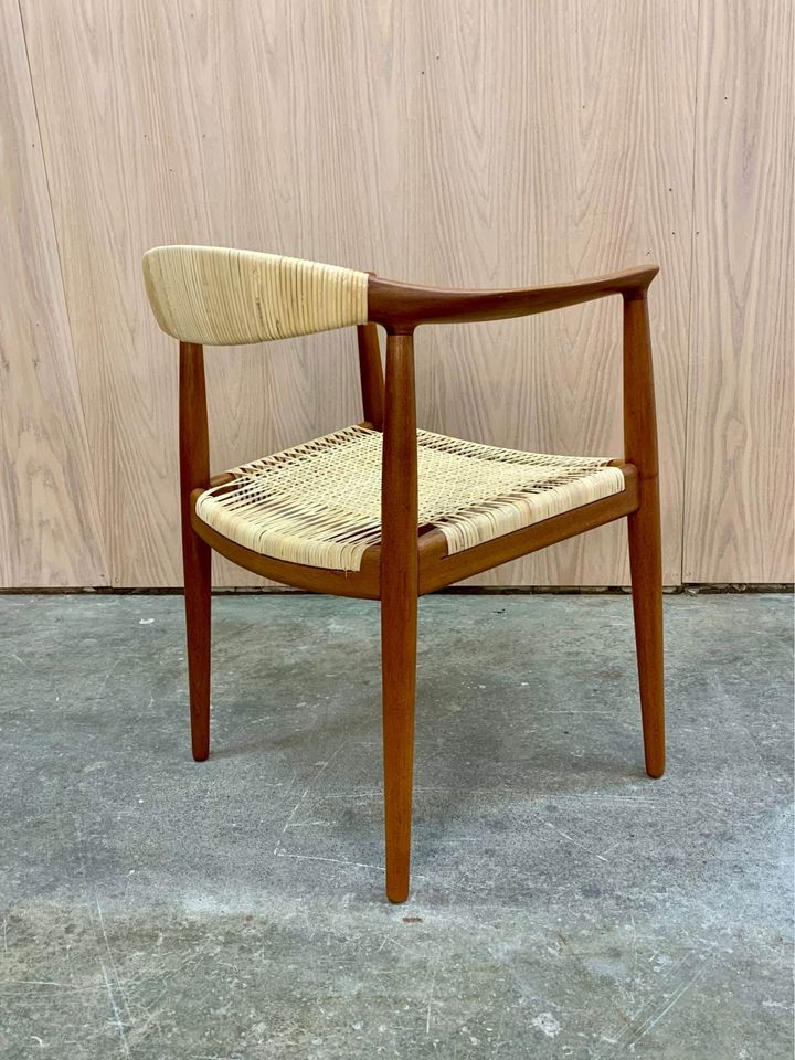 1960s Teak and Cane JH501 Chair by Hans Wegner for Johannes Hansen