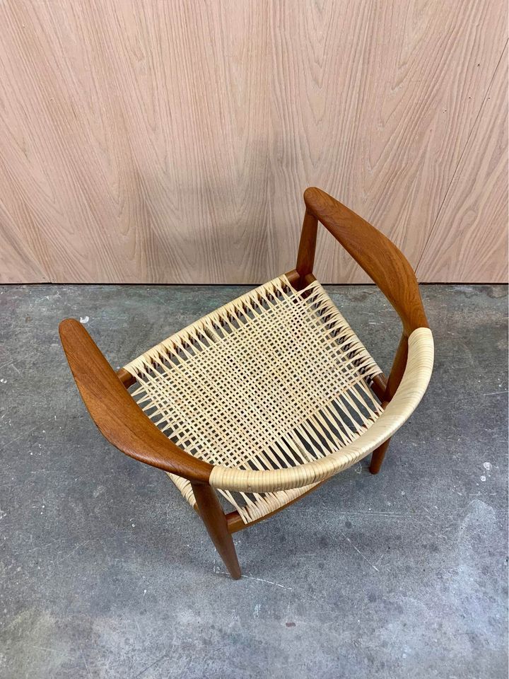 1960s Teak and Cane JH501 Chair by Hans Wegner for Johannes Hansen