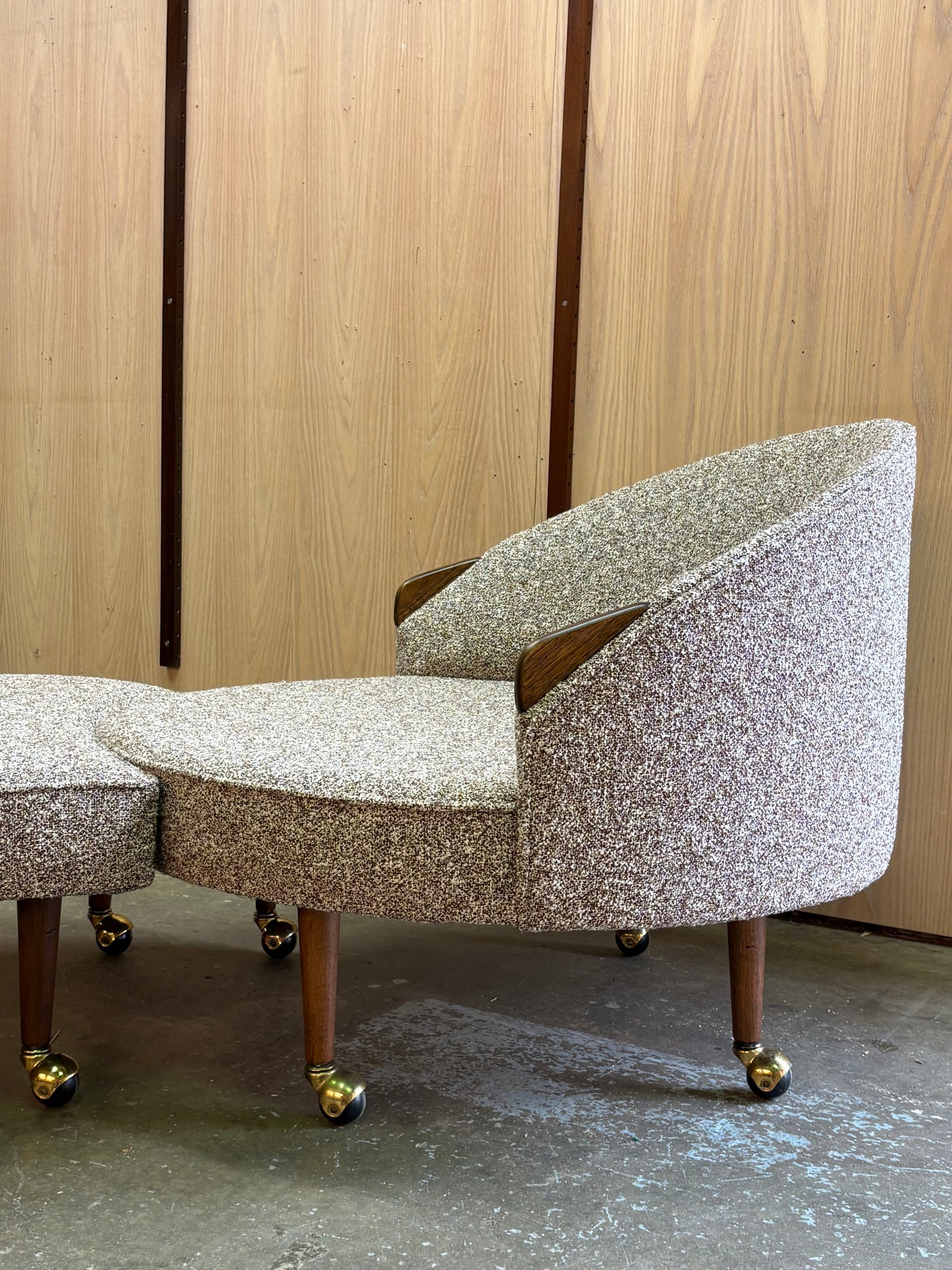 1960s “Havannah” Lounge Chair and Ottoman by Adrian Pearsall for Craft & Associates
