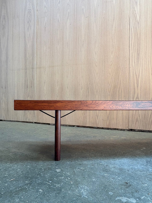 1960s “Krobo” Brazilian Rosewood Bench by Torbjørn Afdal for Bruksbo
