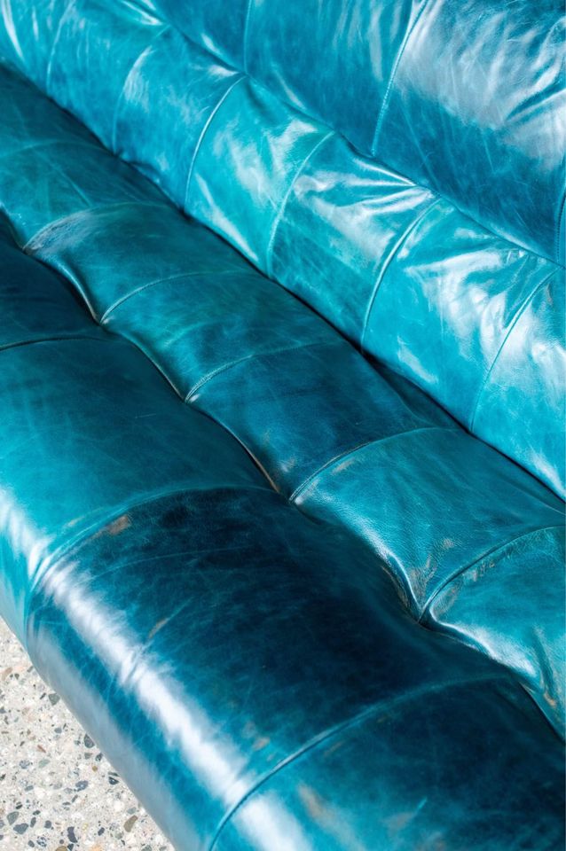 1970s Brazilian Leather MP97 Sofa by Percival Lafer