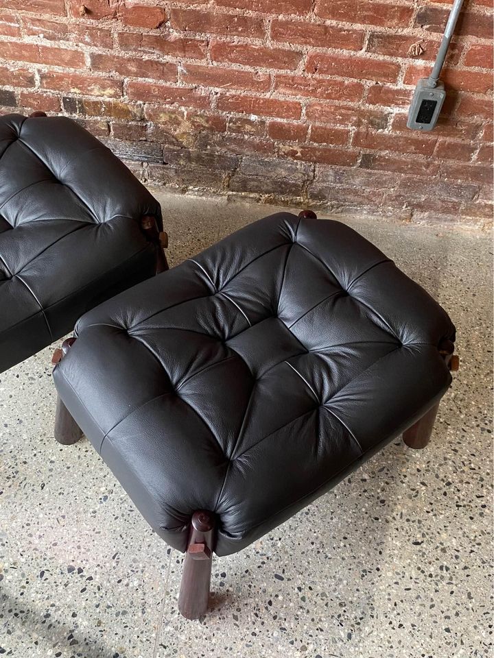 1970s Brazilian MP81 Stools Ottoman by Percival Lafer